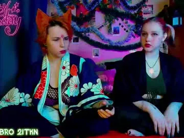 trickykitsune — GOAL:  Air kiss for u~ [33 tokens remaining] ur lovely couple~ #valentinesday #lesbian #teen #bigboobs #new #daddy #cosplay