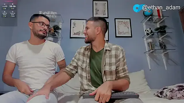 ETHAN_ADAM — take off our shirt  + blow a kiss