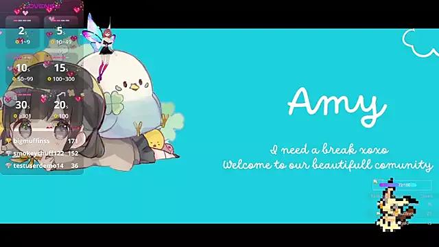 Freechat Lovelyamyy on StripChat