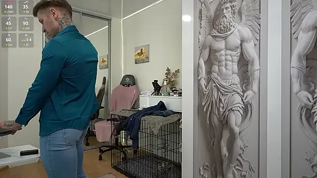 StripChat NickHOWLEN is Freechat NickHOWLEN — Worship 1 Guy Fully Naked